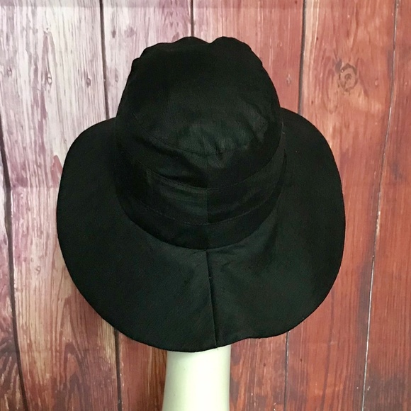 Black Linen Sun Hat main image 5